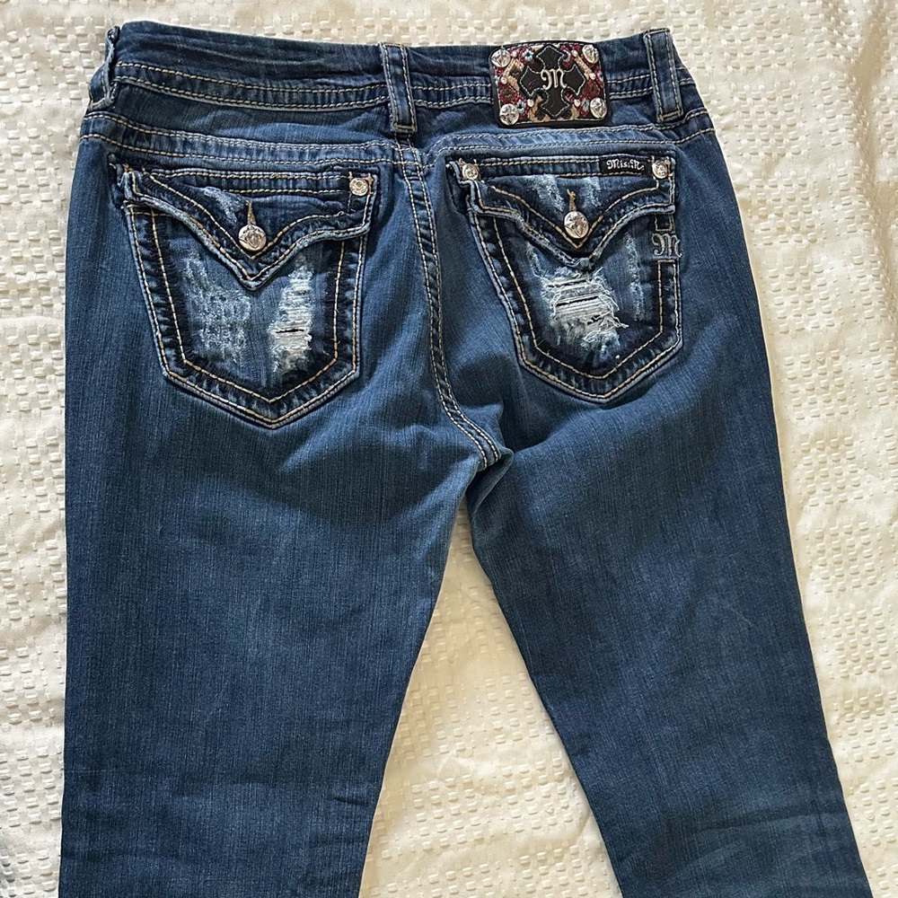 Miss Me Dark Blue Boot Cut Women's Jeans - Picture 3 of 8